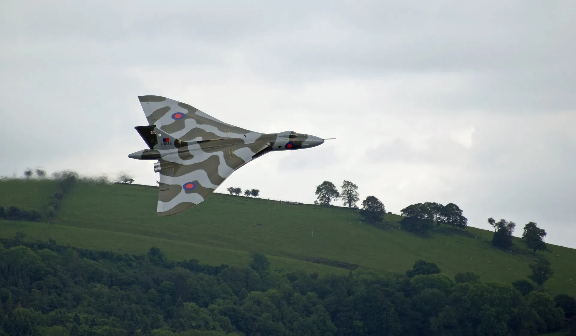 Avro Vulcan XH558 im Flug