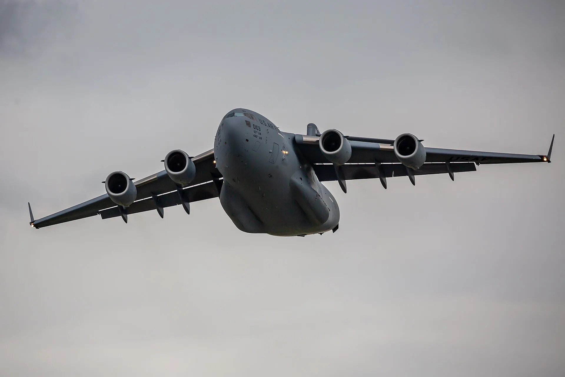 Boeing C-17 Globemaster III im Flug