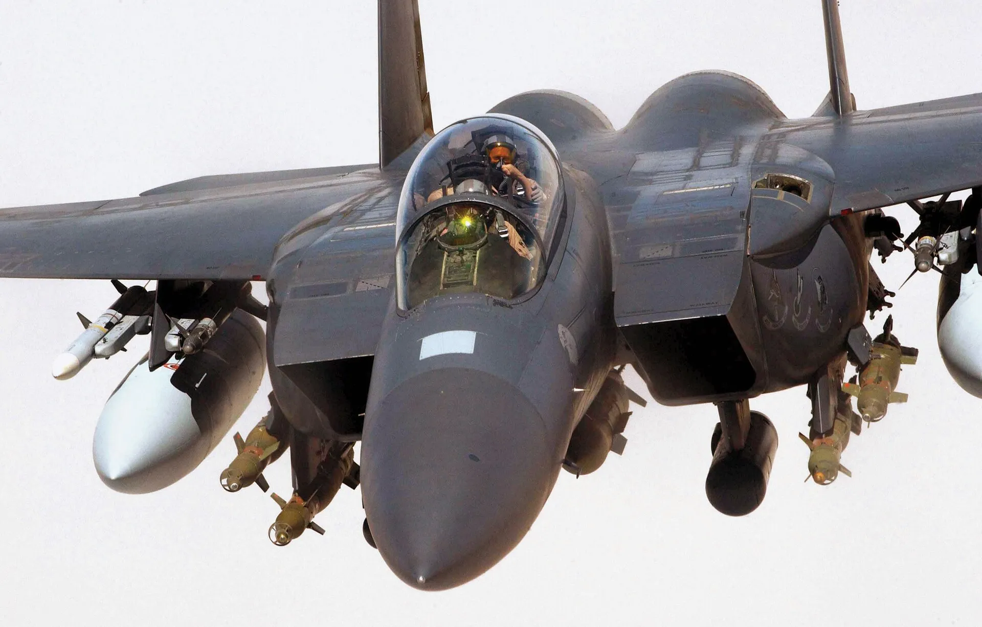 F-15E Strike Eagle der US Air Force im Flug