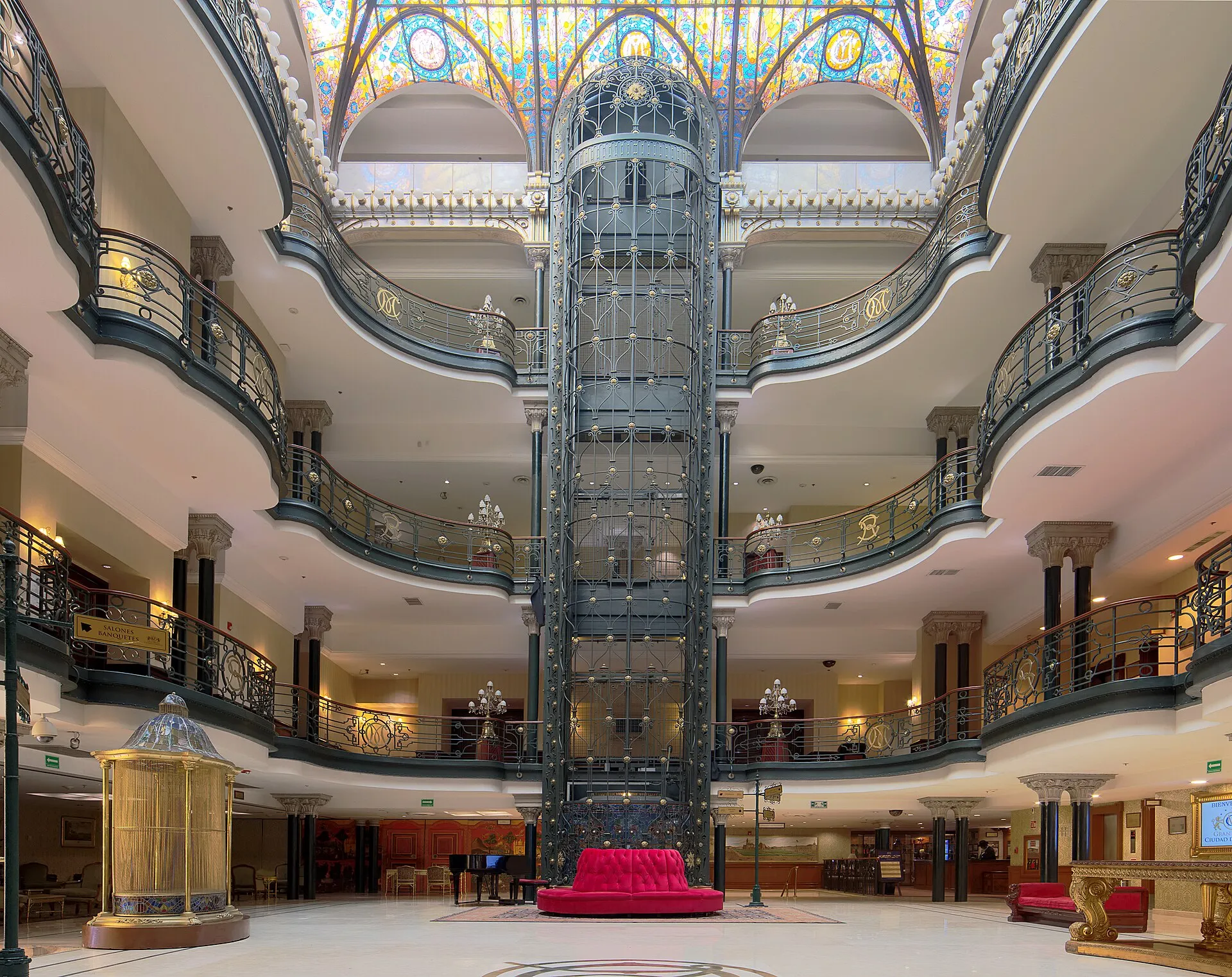 Jugendstilhalle des Gran Hotel Ciudad de México