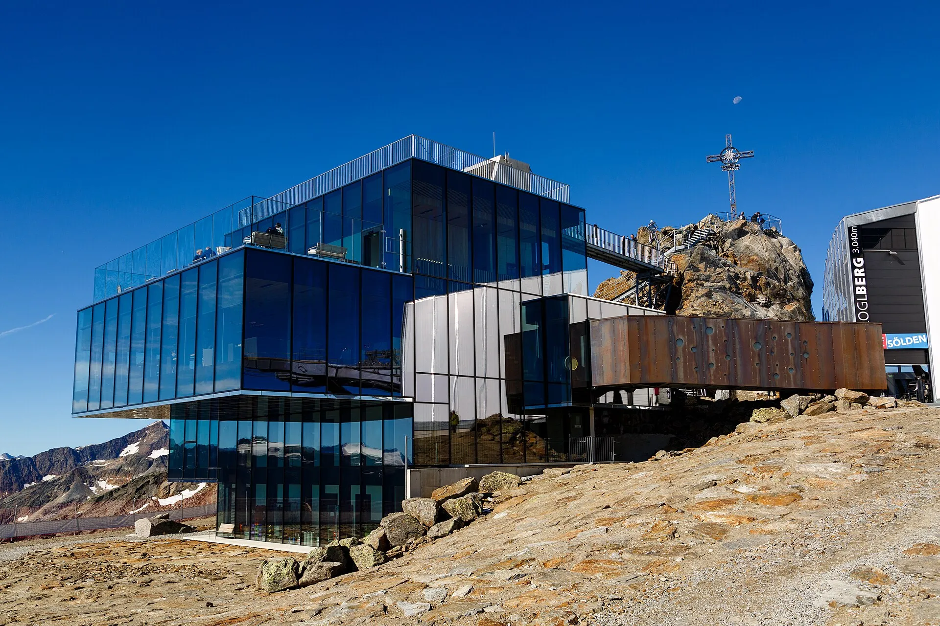 Gläsernes Restaurant ice Q auf dem Gaislachkogl