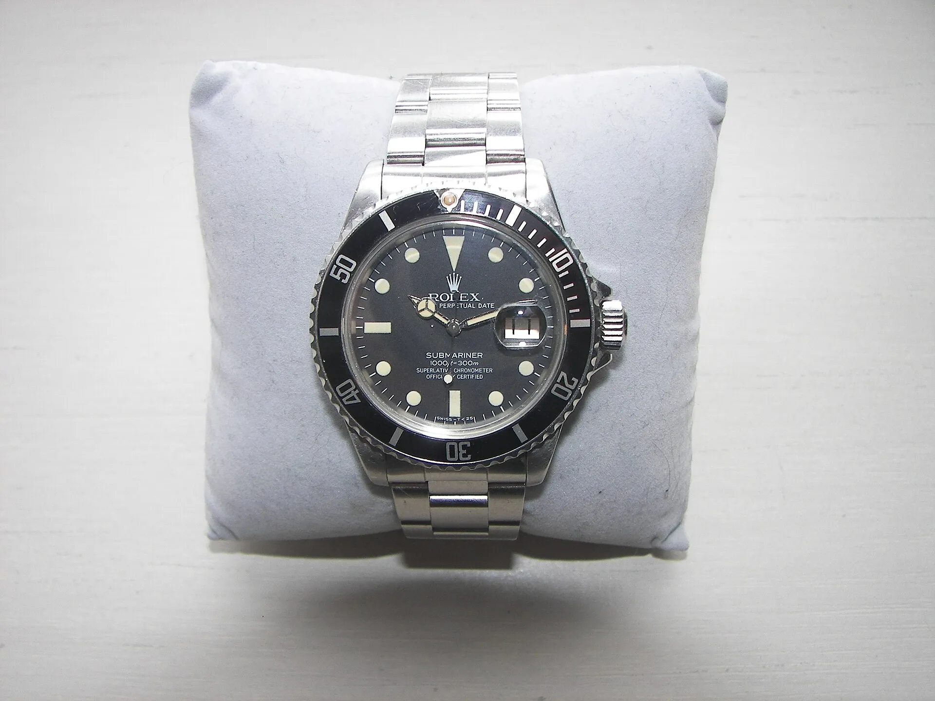 Rolex Submariner Professional mit schwarzer Lünette und Edelstahlarmband