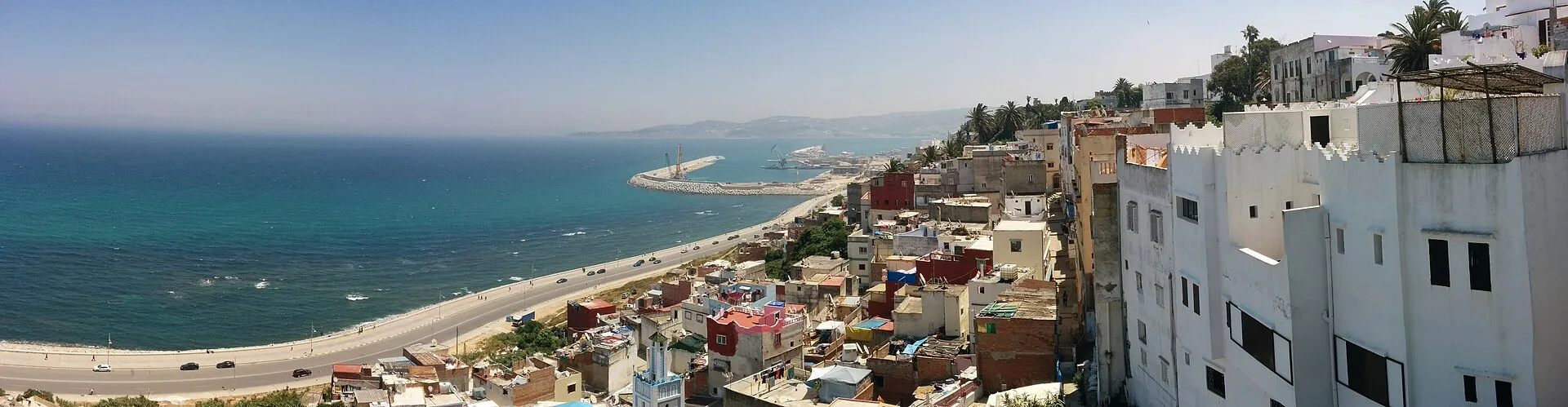 Panorama von Tanger an der Straße von Gibraltar